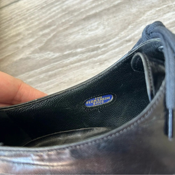 Florsheim Mens Black Leather Oxfords Shoe - Picture 10 of 15